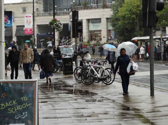 Vivir en Londres Lluvia en Londres