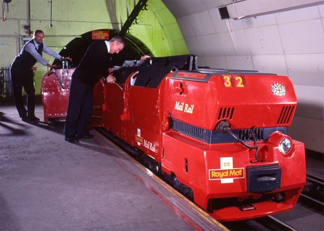 Atracción de tren en Postal Museum Atracción de tren en Postal Museum