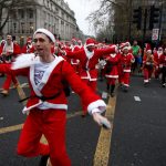 Carrera de papá noel en Londres