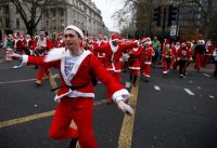 Carrera de papá noel en Londres